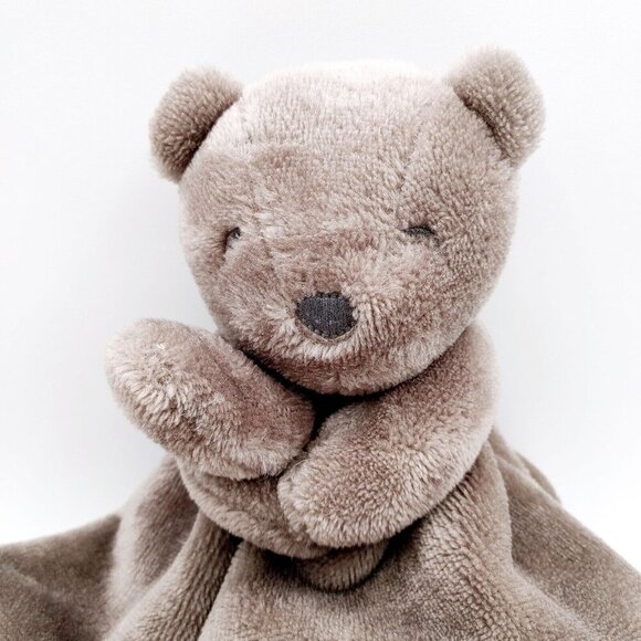 Carter's Bear Security Lovey Satin Back Blanket 15" X 15" - Picture 2 of 5